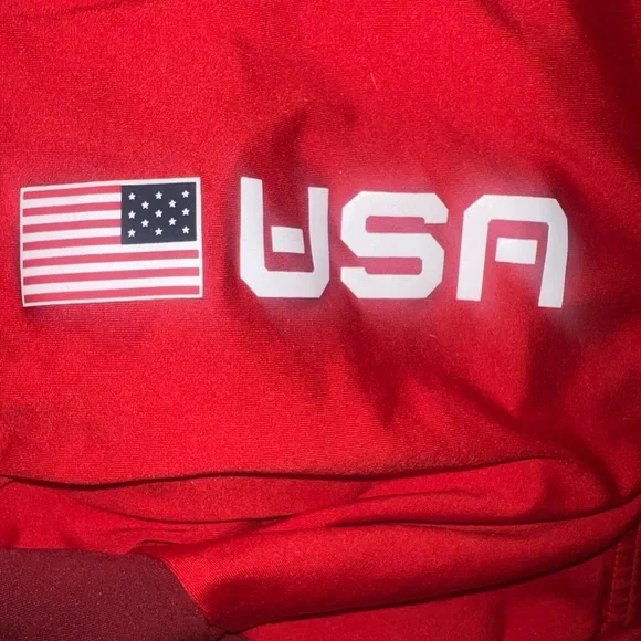 Nike Red and Maroon Quarter-Zip Pullover - Picture 3 of 5